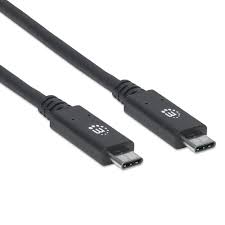 Cable usb tipo c 3.1 super velocidad m-m 1m manhattan 355223