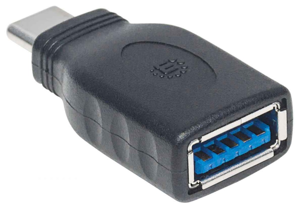Adaptador Manhattan USB C Macho - USB A Hembra