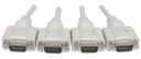 Tarjeta PCI Express Manhattan 153584 4x VGA 2.5Gbit/s