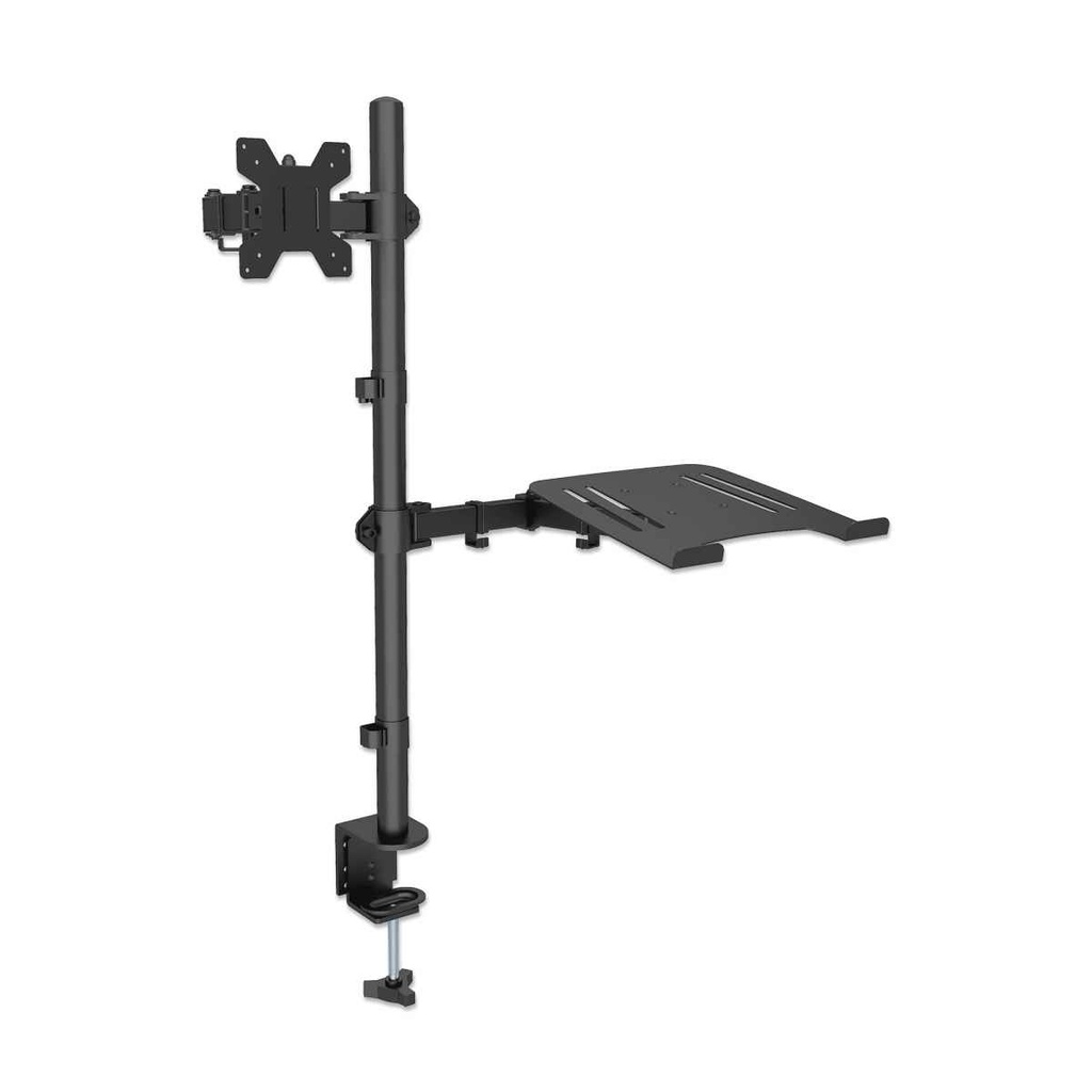 Soporte Para Escritorio Combinado Manhattan Con Brazo Para Monitor Y Soporte Para Laptop