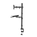 Soporte Para Escritorio Combinado Manhattan Con Brazo Para Monitor Y Soporte Para Laptop