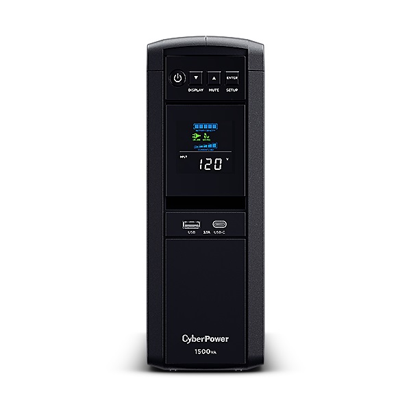 No Break CyberPower CP1500PFCLCDA Línea Interactiva 1000W 1500VA Entrada 88-144V Salida 120V 12 Contactos