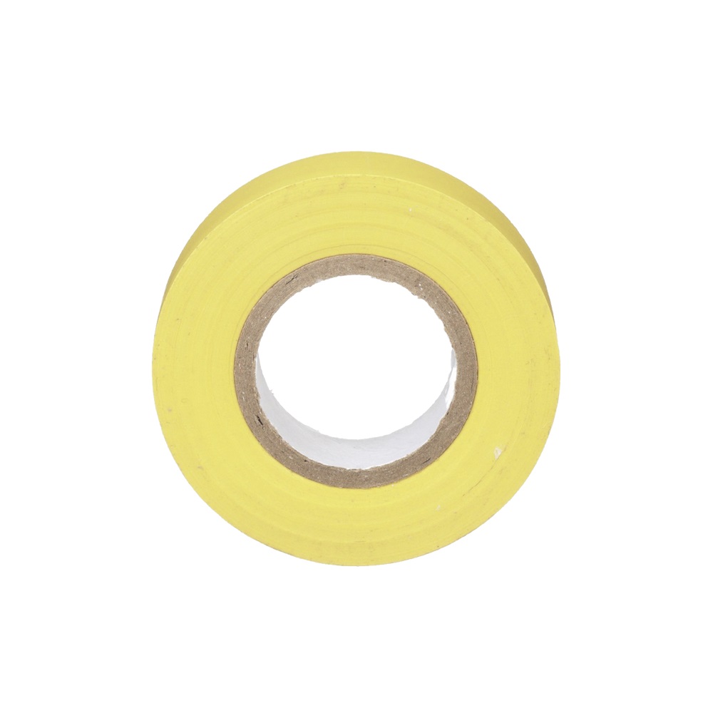 Cinta Eléctrica para Aislar de PVC Uso General Grosor de 0.18mm (7 mil) Ancho de 19mm y 20.12m de Largo Color Amarillo