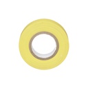 Cinta Eléctrica para Aislar de PVC Uso General Grosor de 0.18mm (7 mil) Ancho de 19mm y 20.12m de Largo Color Amarillo