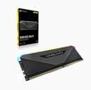 Kit Memoria RAM 2x8GB Corsair Vengeance RGB RT Black DDR4 3600MHz 16GB CL18 XMP