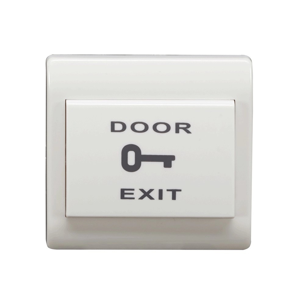 Botón de Apertura de Plástico para Controles de Acceso YLI Botón de Salida PBK812 Alámbrico Blanco