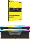 Kit Memoria RAM Corsair Vengeance RGB DDR5 5200MHz 64GB 2 x 32GB CL40 XMP