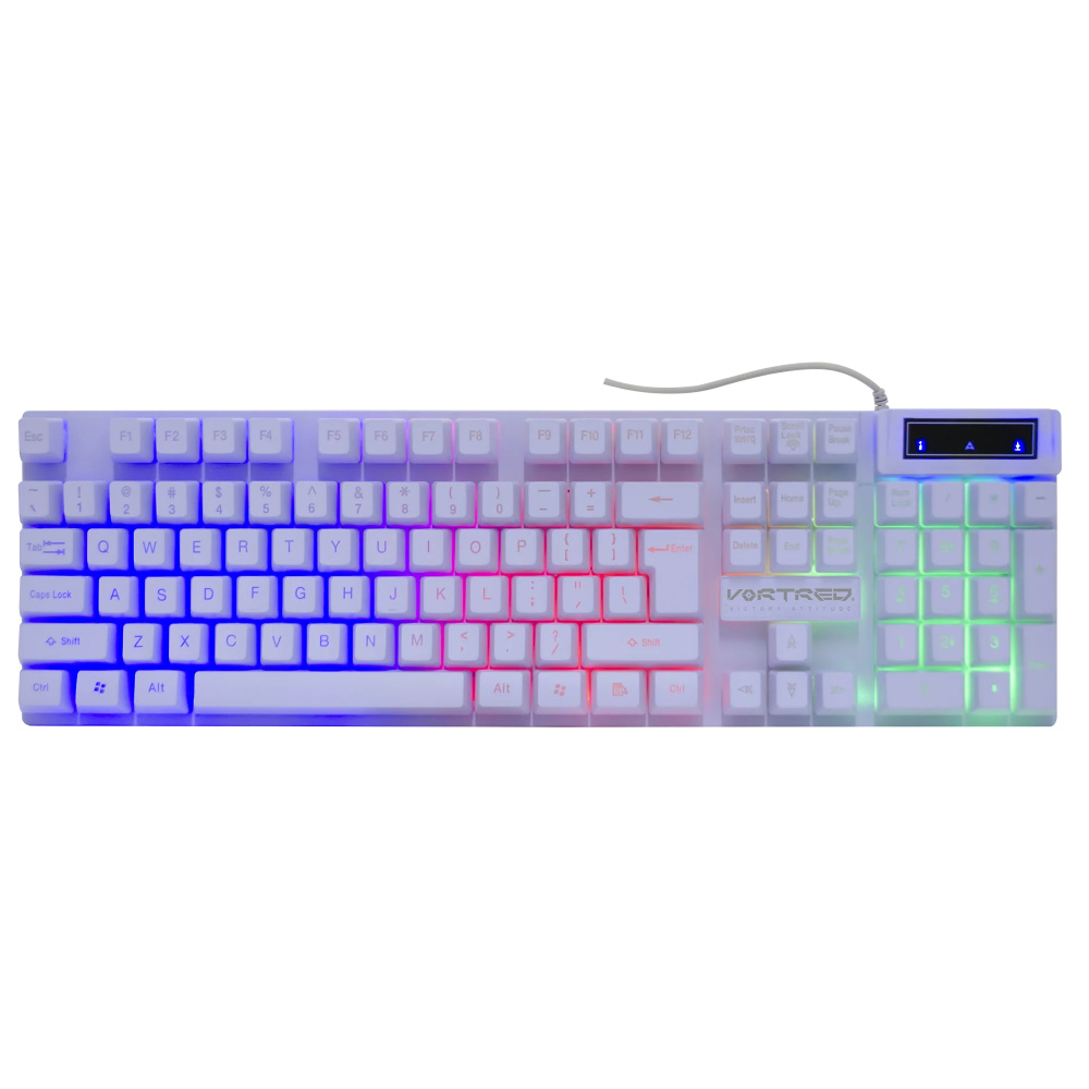 Kit Gamer de Teclado Mouse Audífonos y Mousepad Vortred Alámbrico USB