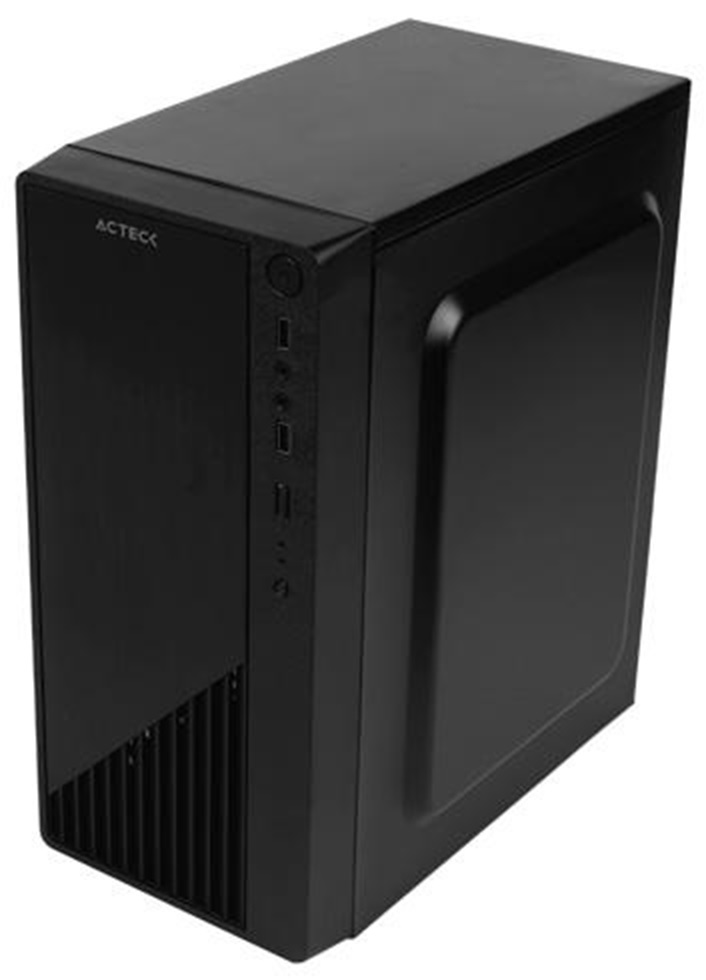 Gabinete Acteck Kioto GC220 Con Ventana Micro Tower Micro ATX Mini-ITX USB 2.0 Con Fuente 500W Sin Ventiladores