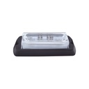 Luz Auxiliar Ultra Brillante Epcom X13 De 4 LEDs Color Rojo Con Mica Transparente