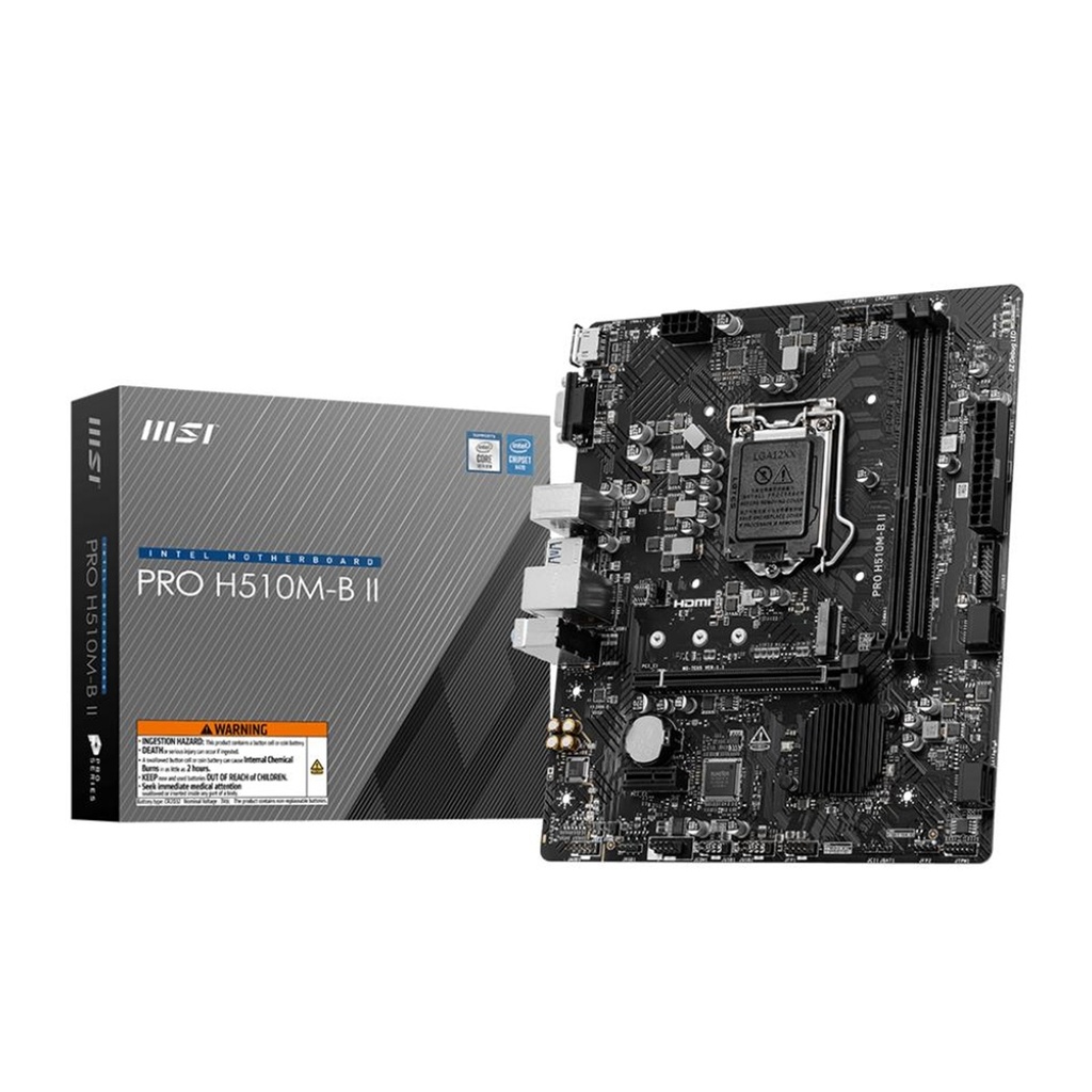 Tarjeta Madre MSI PRO H510-B II S-1200 2 DDR4 2933MHz Micro Atx