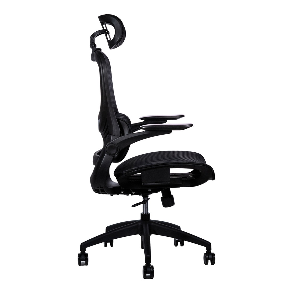 Silla Ergonomica Ejecutiva Naceb NA-09S3 Malla Con Soporte Lumbar Con Descansabrazos 
