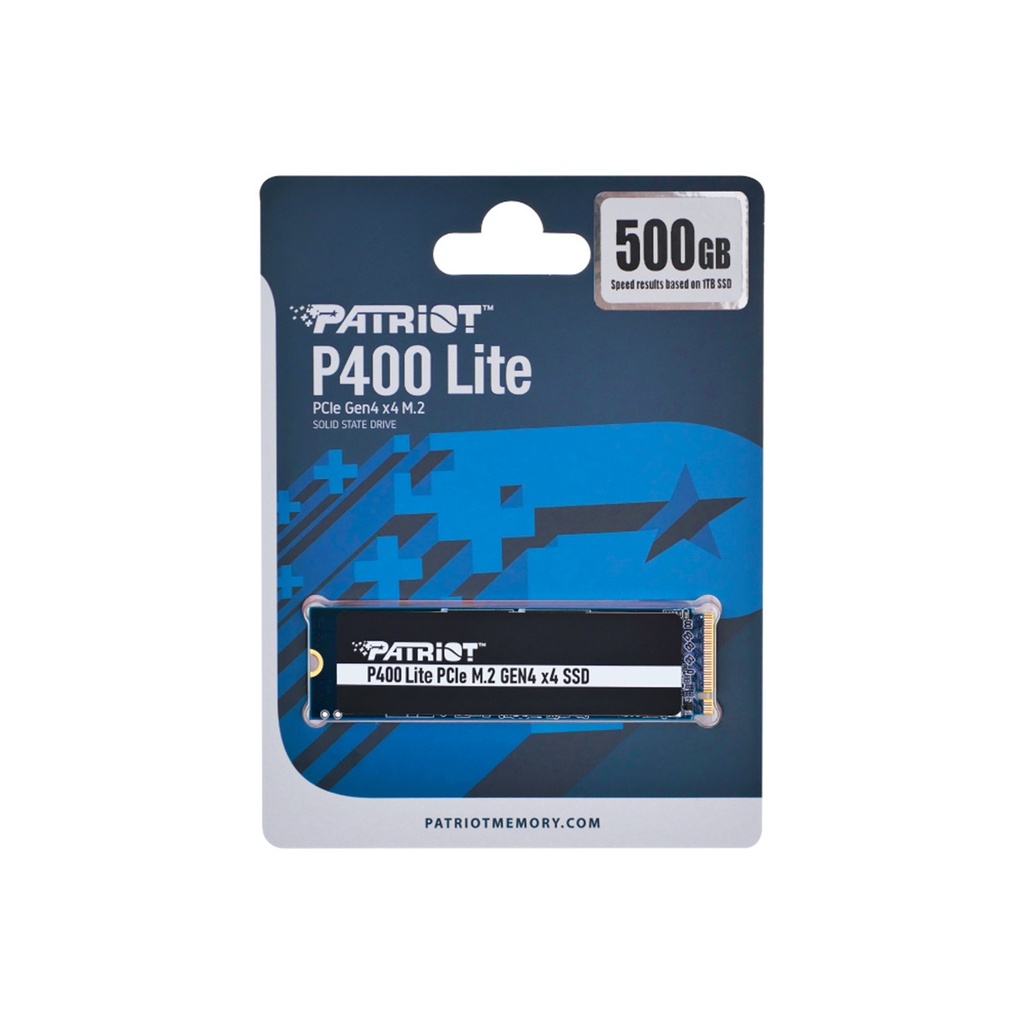 Unidad de Estado Solido SSD Patriot P400 Lite NVMe 500GB PCI Express 4.0 M.2