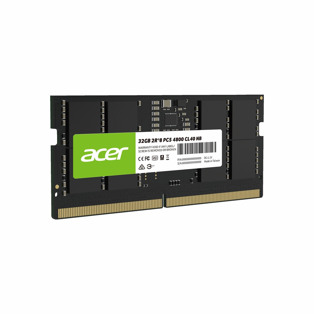 Memoria SODIMM Acer SD200 DDR5 PC5-38400 4800 MHz CL40 32GB