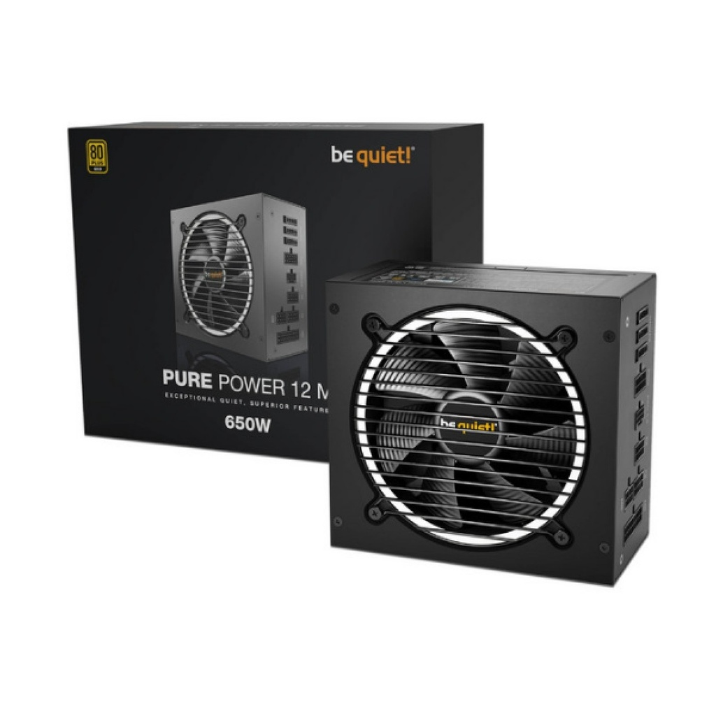 Fuente de Poder Modular be quiet! Pure Power 12 M 650W ATX 80 PLUS Gold