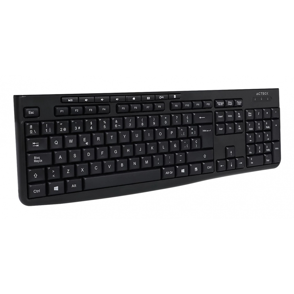 Kit de Teclado y Mouse Acteck Creator Prime MK225 Inalambrico USB Español