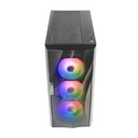 Gabinete Antec DF700 Flux con Ventana RGB Midi-Tower ATX/micro ATX/Mini-ITX USB 3.0 Sin Fuente 5 Ventiladores RGB Instalados