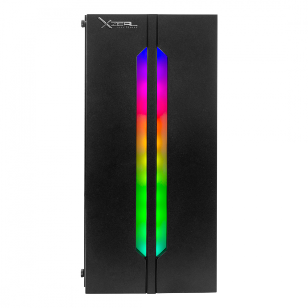 Gabinete XZEAL XZ120 Con Ventana RGB Tower ATX/Micro ATX/Mini-ATX USB 2.0/3.0 Sin Fuente