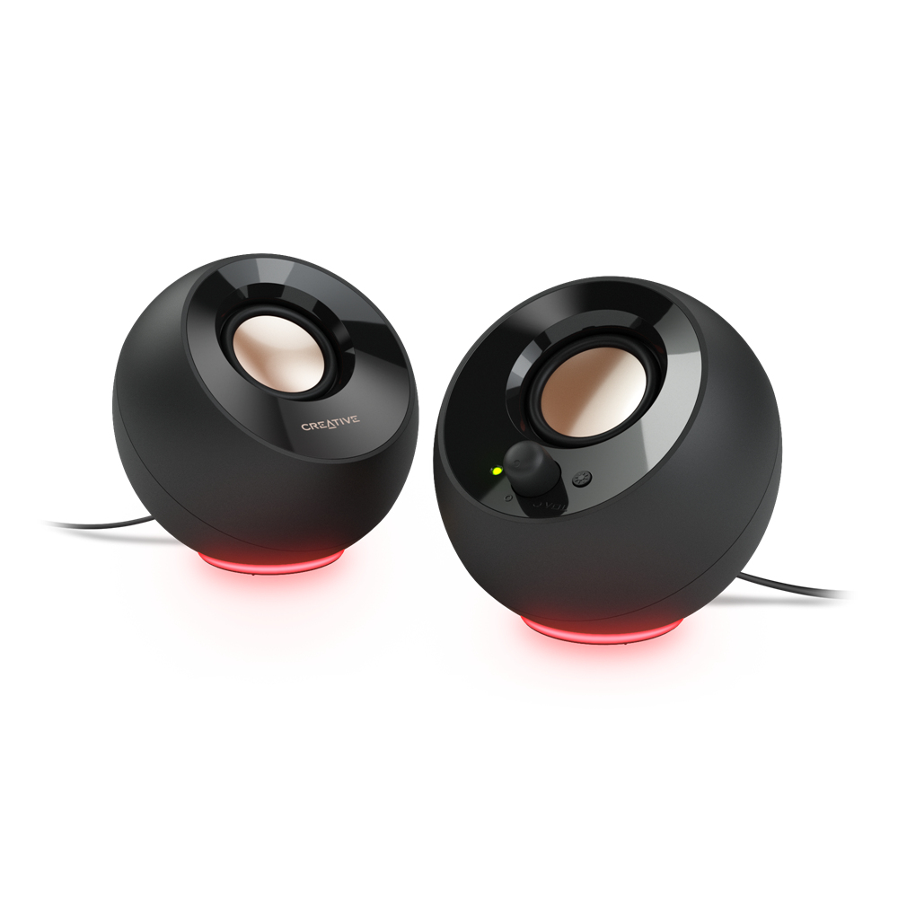 Bocinas Creative Pebble SE 4.4w RGB USB para PC y Laptops