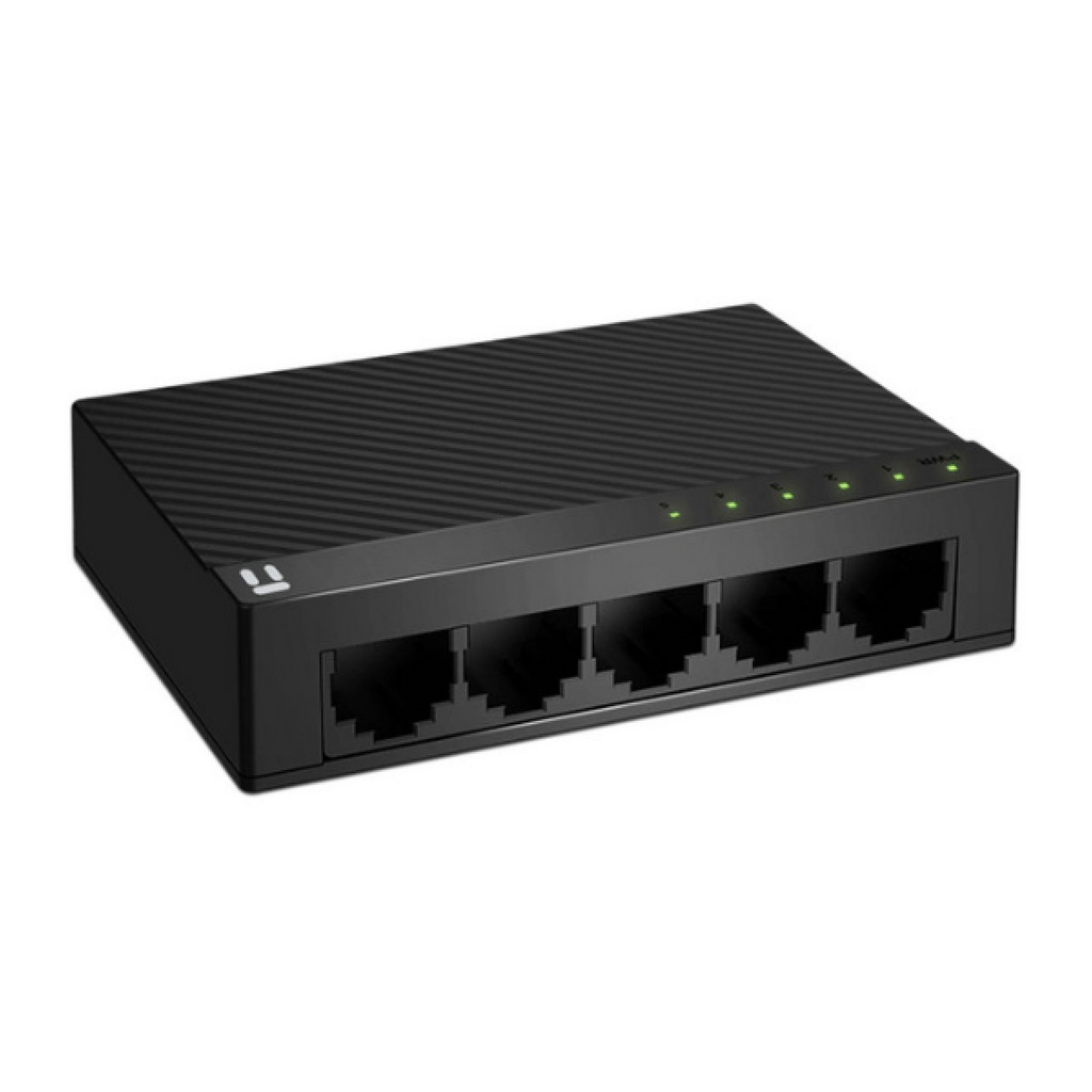 Switch Netis ST3105C 5x 10/100Mbps Switch de Escritorio con Seguro de Conector Incorporado No Administrable