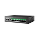 Switch Netis Gigabit Ethernet P110GC 8 Puertos 10/100/1000Mbps + 2 Puertos Uplink 20Gbit/s 4.000 Entradas Administrable 