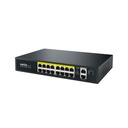 Switch Netis Fast Ethernet P116GH 16 Puertos PoE 10/100Mbps + 2 Puerto Uplink 200W 9.2 Gbit/s 8000 Entradas No Administrable 