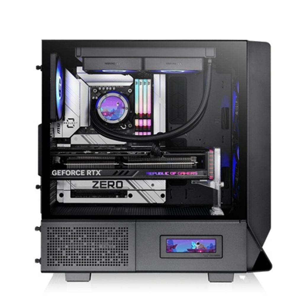 Gabinete Thermaltake Ceres 330 TG ARGB Midi-Tower ATX/EATX/Micro-ATX/Mini-ITX USB 3.0 sin Fuente 3 Ventiladores Instalados
