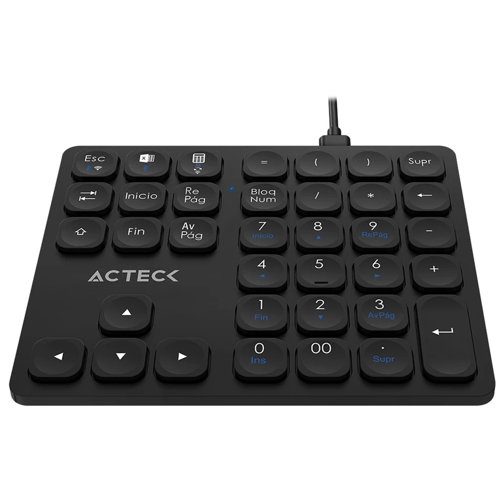 Teclado Numérico Acteck Inspire Pad Pro TN480 Inalámbrico Bluetooth