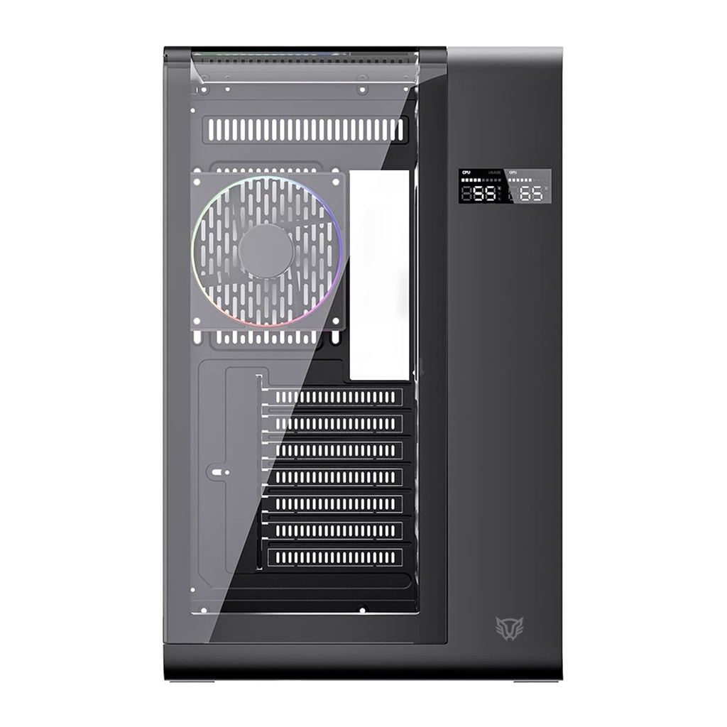 Gabinete Balam Rush Tank Expert Curve 7400 Midi-Tower ATX/Micro-ATX/Mini-ITX USB 2.0/3.0 Sin Fuente 4 Ventiladores Instalados