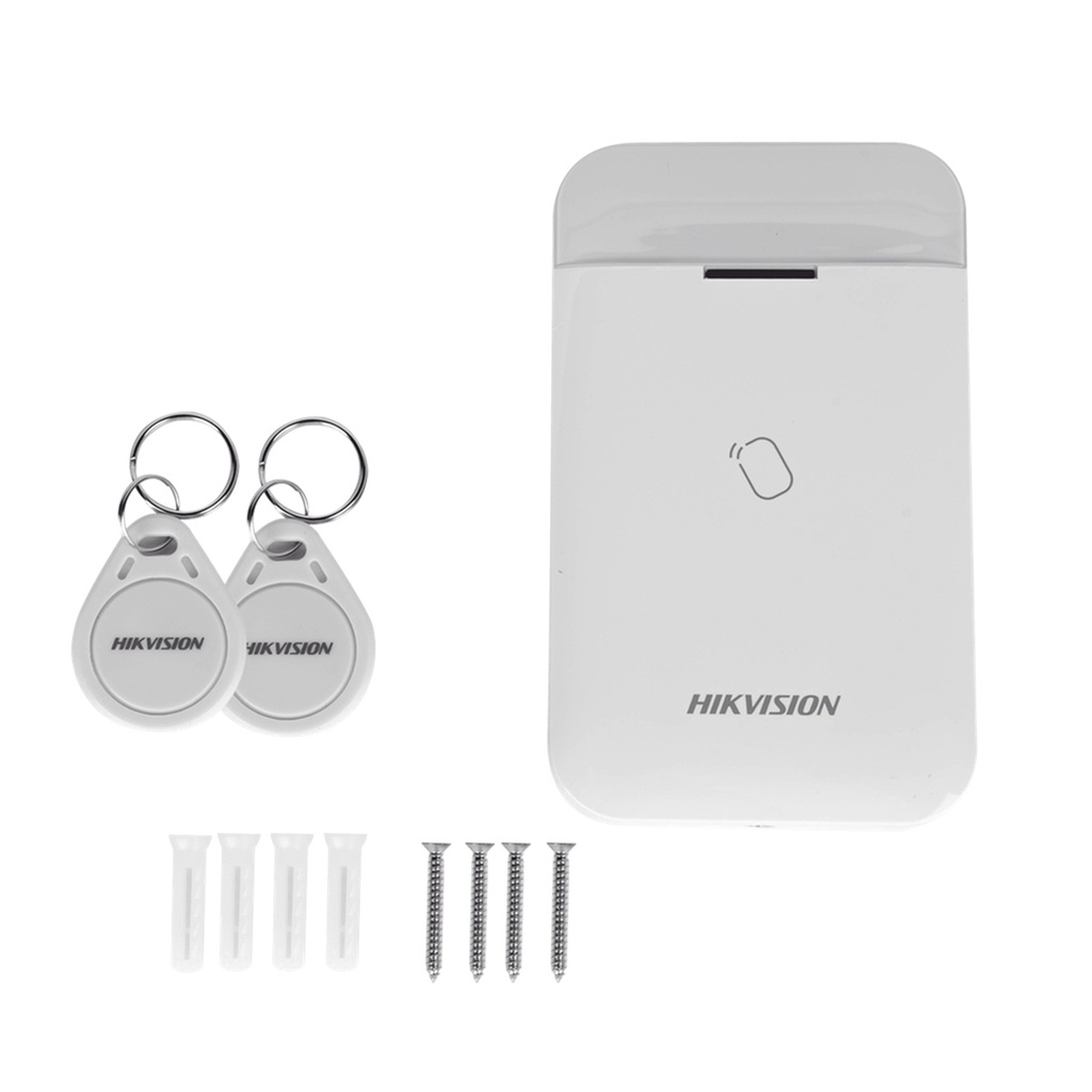Lector de Tag Hikvision DS-PT1-WB Inalámbrico Incluye 2 Tag DS-PT-M1