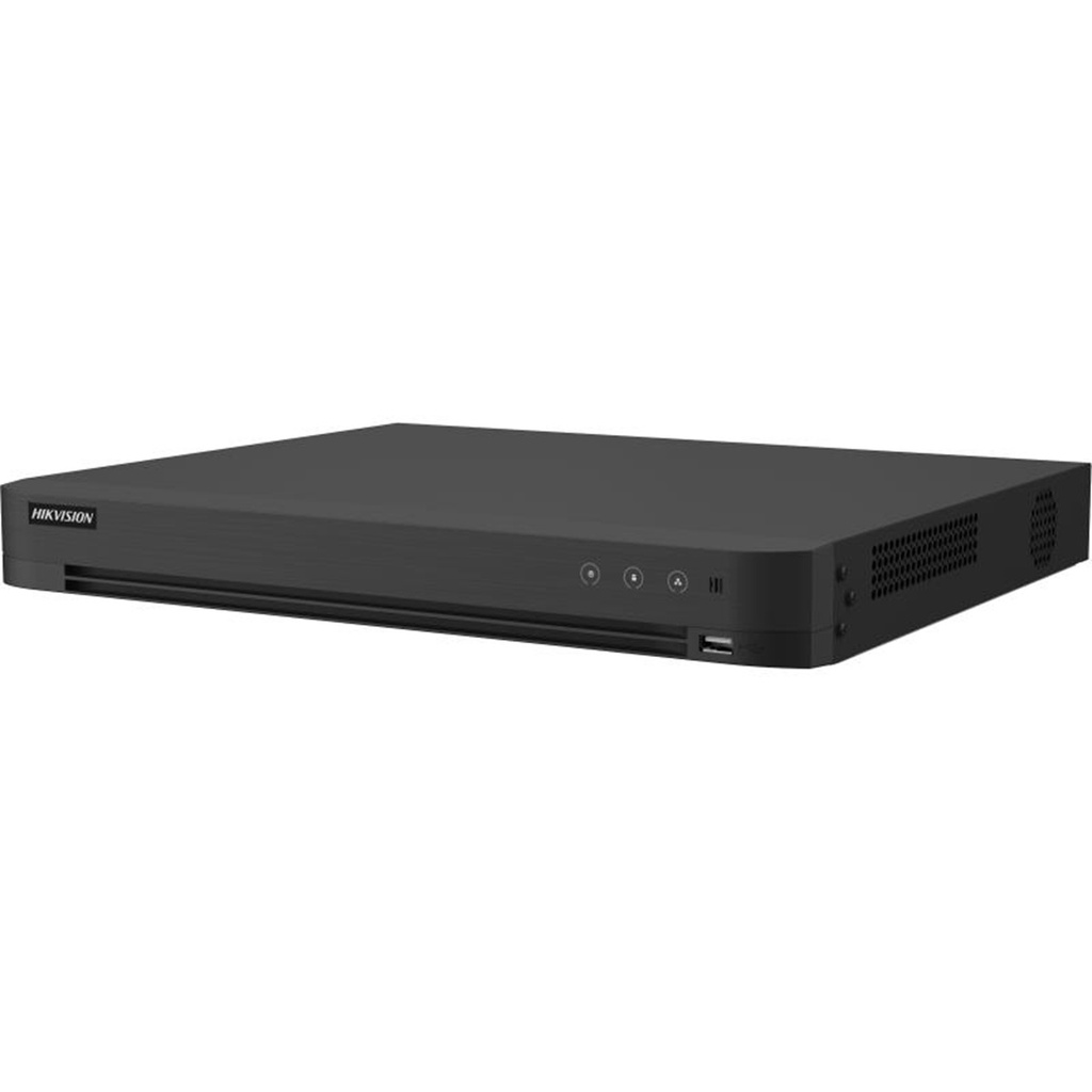 DVR 16 Canales Hikvision iDS-7216HUHI-M2/XT Para 2 Discos Duros máx. 10TB 1x USB 2.0 1x RJ-45