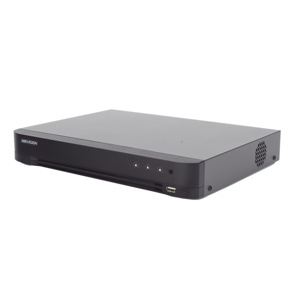 DVR 4 Canales Hikvision IDS-7204HUHI-M1/XT Para 1 Discos Duros máx. 10TB 2x USB 2.0 1x RJ-45 
