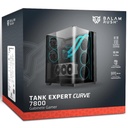 Gabinete Balam Rush Tank Expert Curve 7800 Midi-Tower ATX/Micro-ATX/ITX USB 2.0/3.0 sin Fuente 5 Ventiladores Instalados