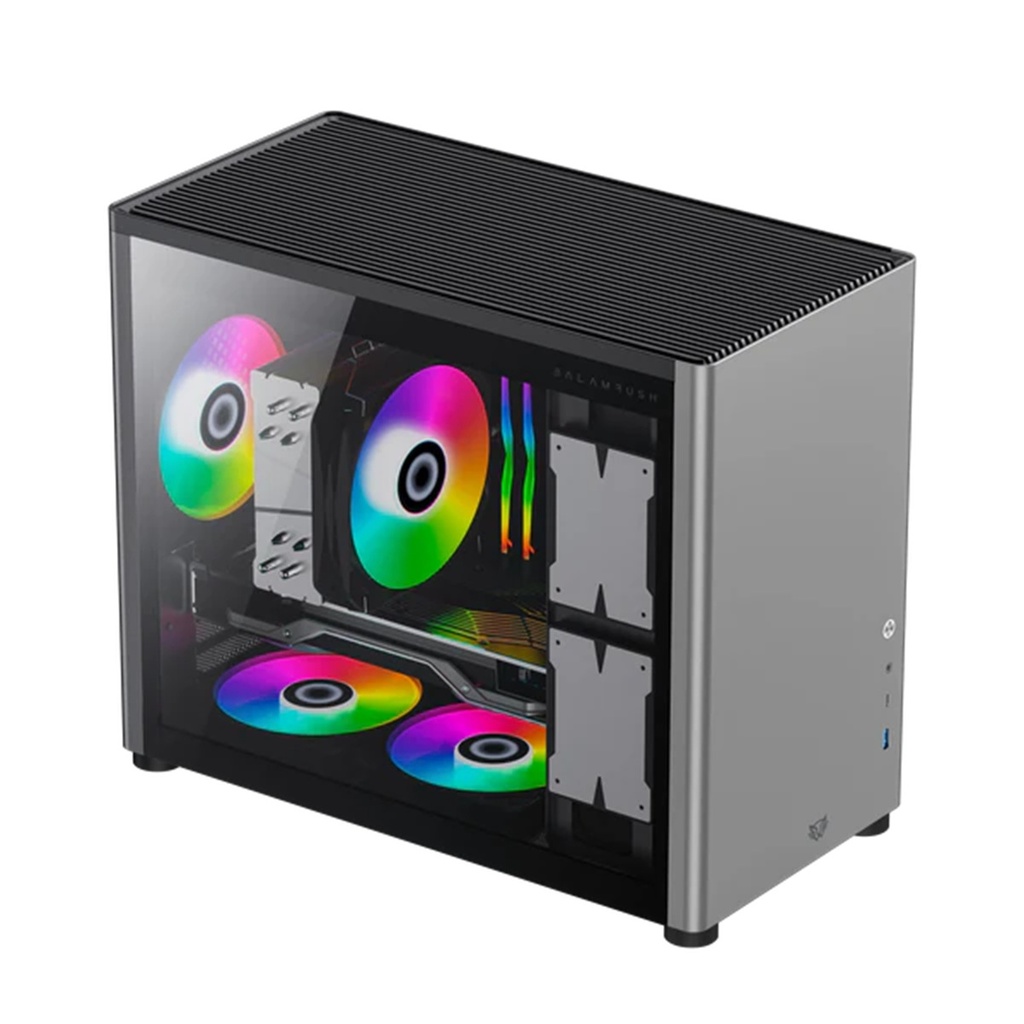 Gabinete Balam Rush Eris Special GI985 Micro-Tower Micro-ATX/Mini-ITX USB 3.0 Sin Fuente Sin Ventiladores Instalados