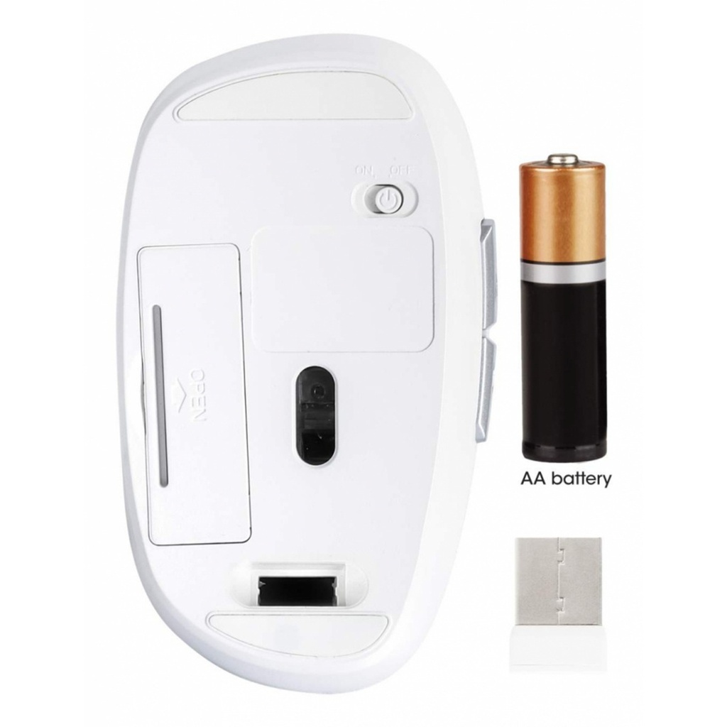 Mouse Manhattan MW6185 Inalámbrico Óptico 1.600DPI