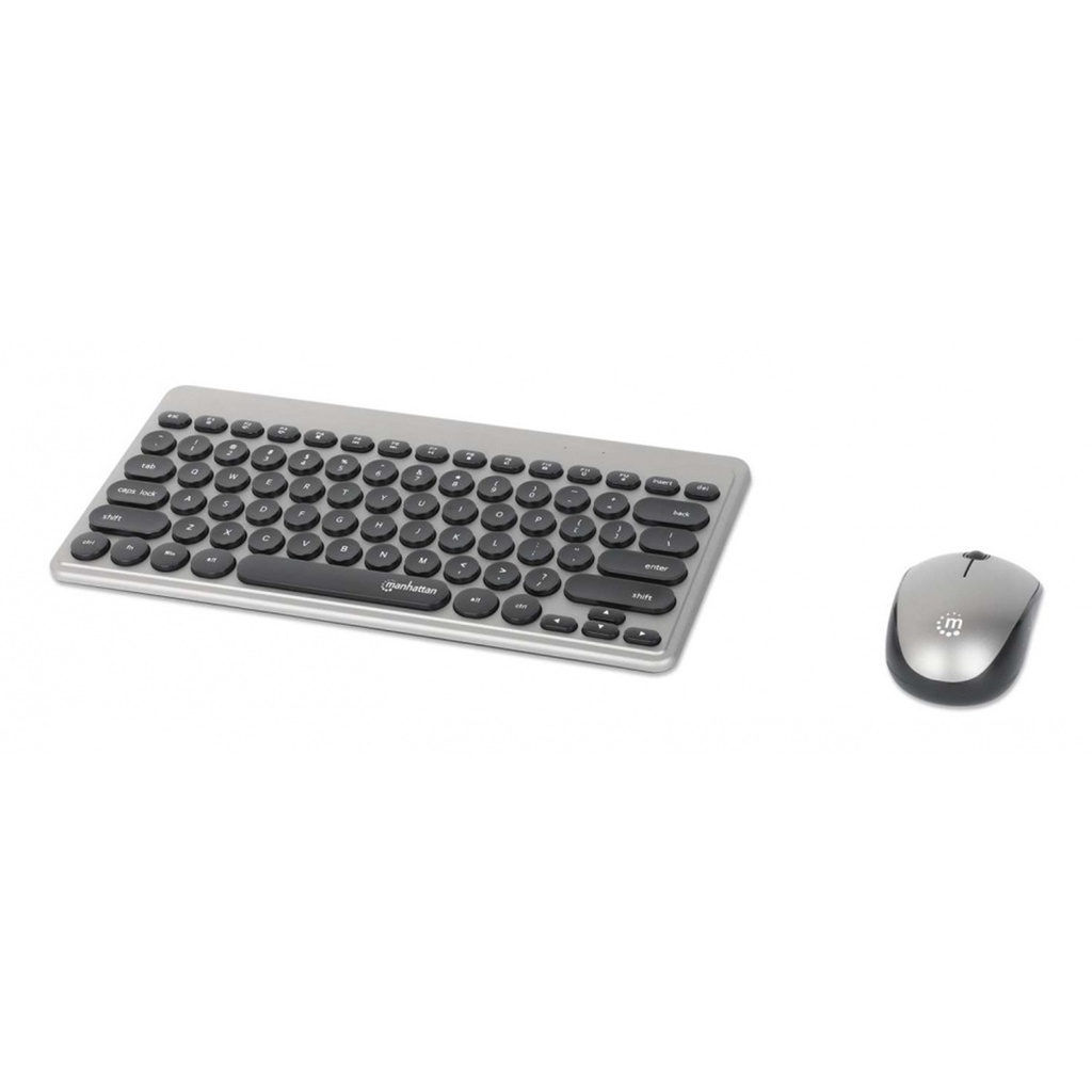 Kit de Teclado y Mouse Manhattan 180795 RF Inalámbrico Inglés