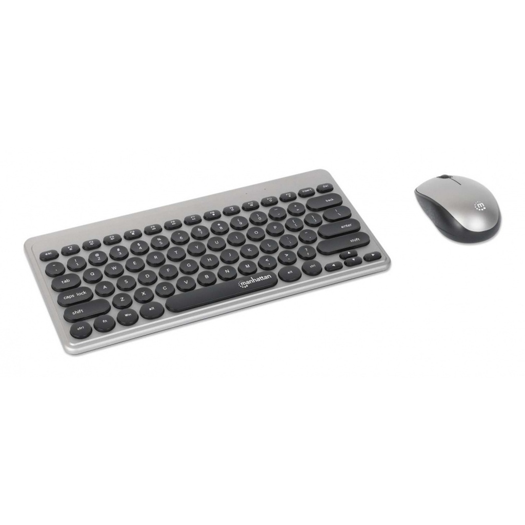 Kit de Teclado y Mouse Manhattan 180795 RF Inalámbrico Inglés