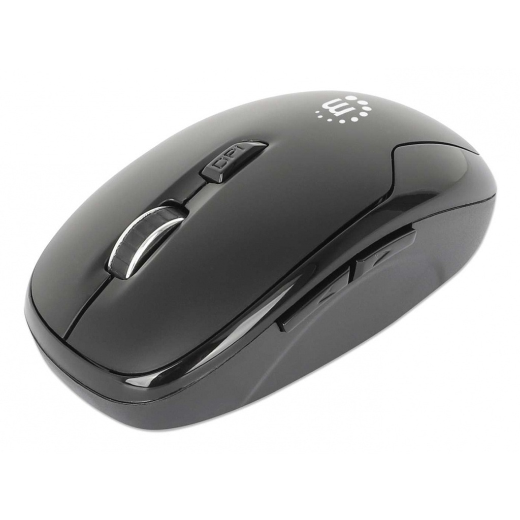 Mouse Manhattan MW6185 Óptico 1.600DPI RF Inalámbrico
