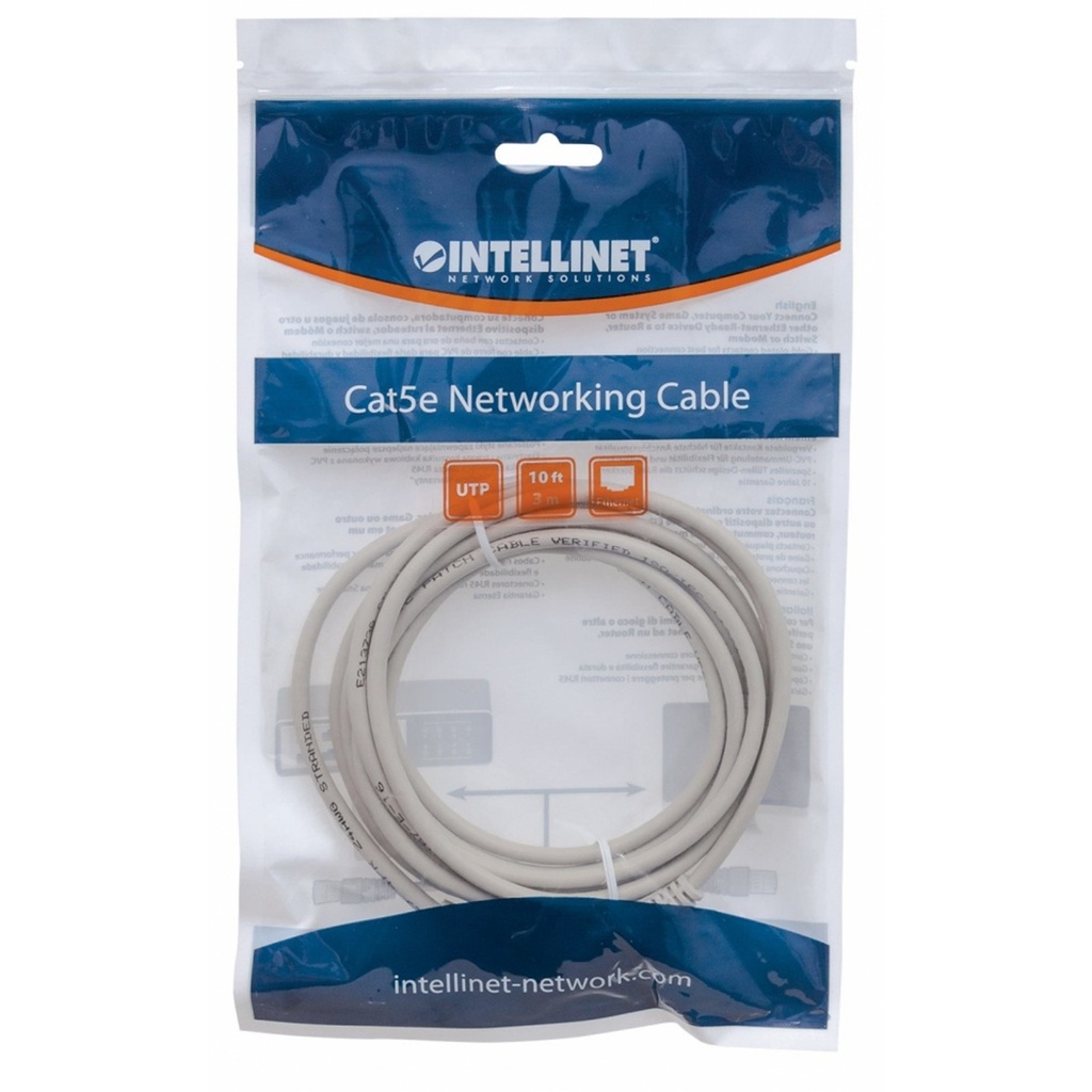 Cable Patch Cat6 UTP Intellinet 340380 RJ-45 Macho - RJ-45 Macho 1.5 Metros