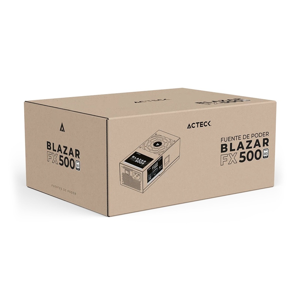 Fuente de Poder Acteck FX500 24-pin ATX 80mm 500W 