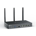 Router TP-Link Gigabit Ethernet Omada AX3000 Alámbrico 2402 Mbit/s 2.4GHz con 3 Antenas Externas de 3.4dBi 