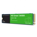 Unidad SSD WD Green SN350 NVMe 2TB M.2 3000 MB/s Escritura 3200 MB/s Lectura PCI Express 3.0