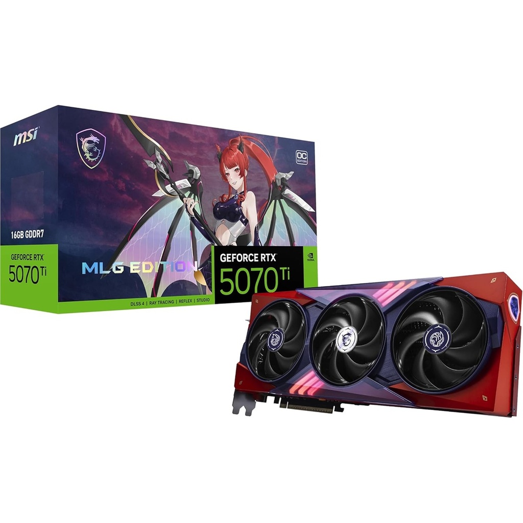 Tarjeta de Video MSI NVIDIA GeForce RTX 5070 Ti MLG EDITION 16GB 256-bit GDDR7 PCI Express 5.0 