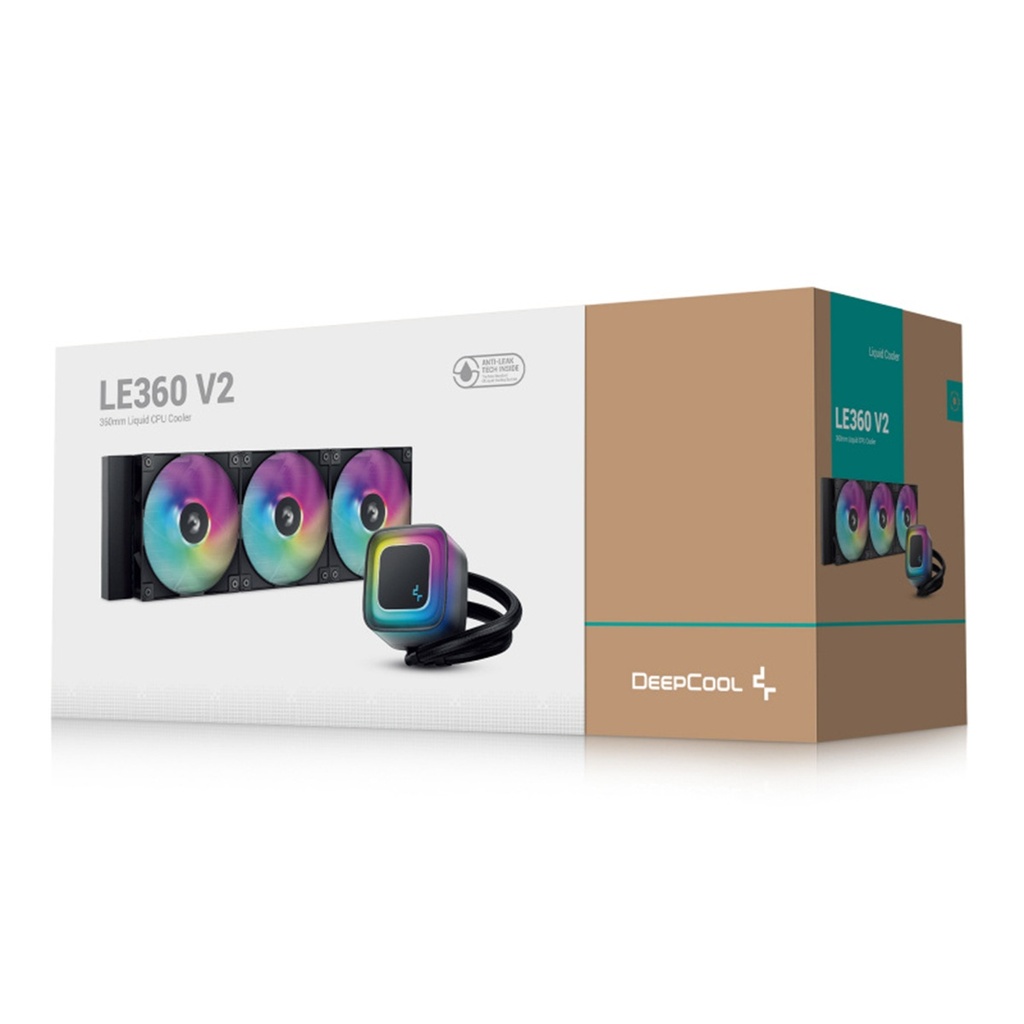 Enfriamiento Líquido Para CPU DeepCool LE360 V2 3x 120mm Hasta 2100RPM