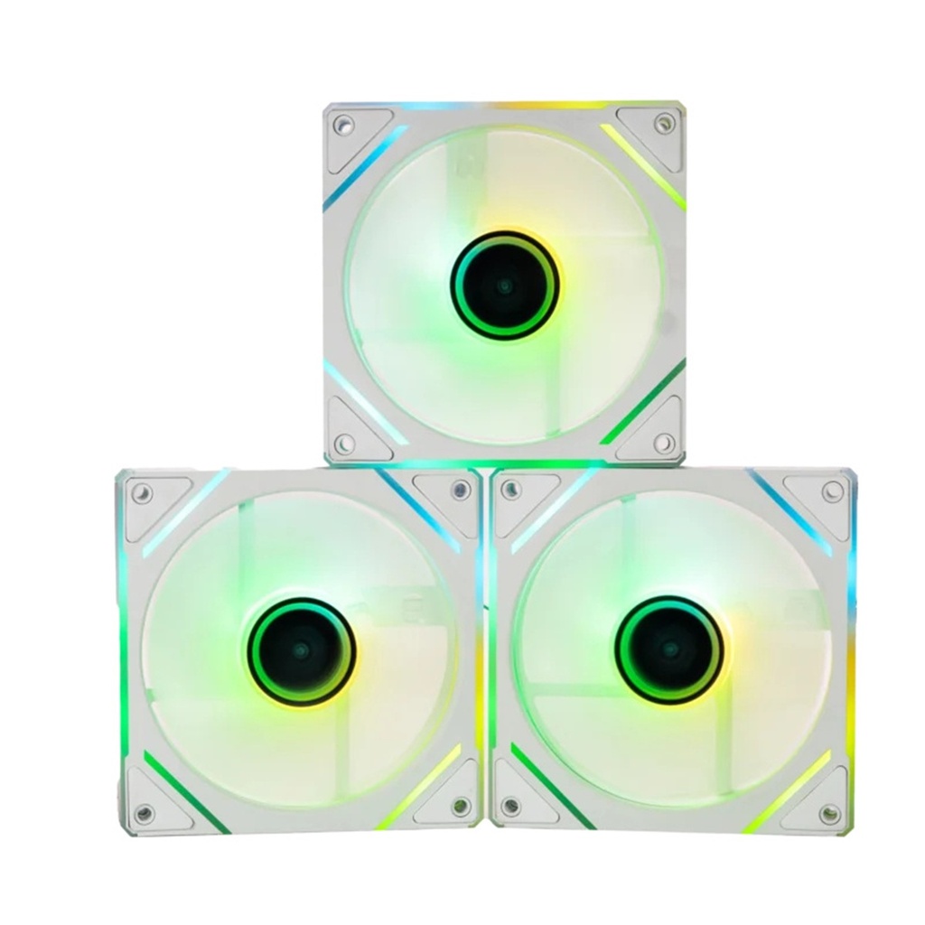 Kit De Ventiladores Para CPU Naceb NA-0650B 3x 120mm 1400RPM ARGB