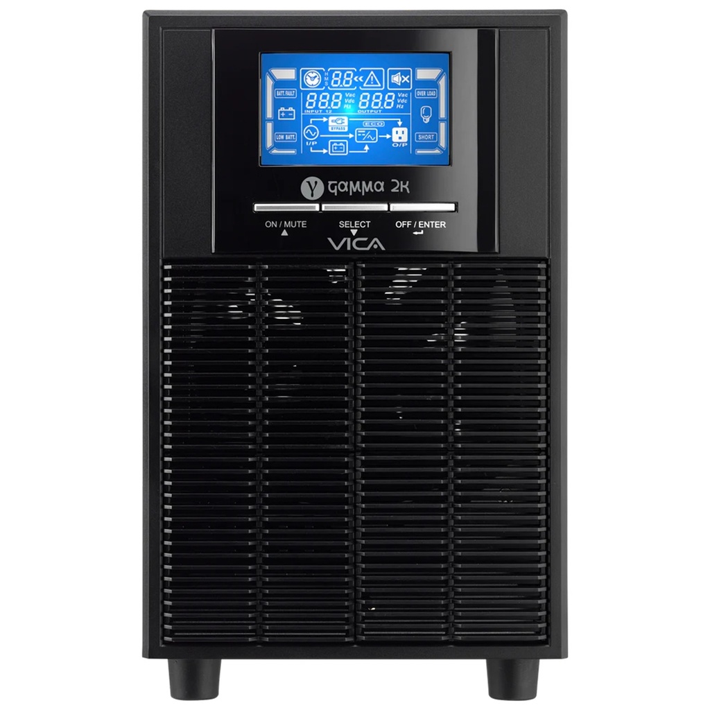 No Break Vica GAMMA 2K Online 1800W 2000VA Entrada 60-145V Salida 110-127V 4 Contactos