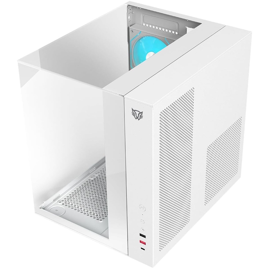 Gabinete Balam Rush Tank Majestic 6600 Midi-Tower ATX/Micro-ATX/Mini-ITX USB 2.0/3.0 sin Fuente 1 Ventilador Instalado