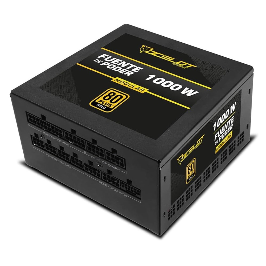 Fuente de Poder Ocelot Gaming OPS1000 80 PLUS Gold ATX Modular 24-pin ATX 140mm 1000W 