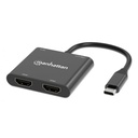 Adaptador USB C Manhattan 154321 USB C Macho - HDMI Hembra 15cm