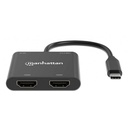 Adaptador USB C Manhattan 154321 USB C Macho - HDMI Hembra 15cm